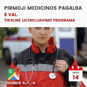PIRMOJI MEDICINOS PAGALBA 2026 liepa VILNIUS